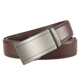 Men's Leather Belt With Automatic Buckle