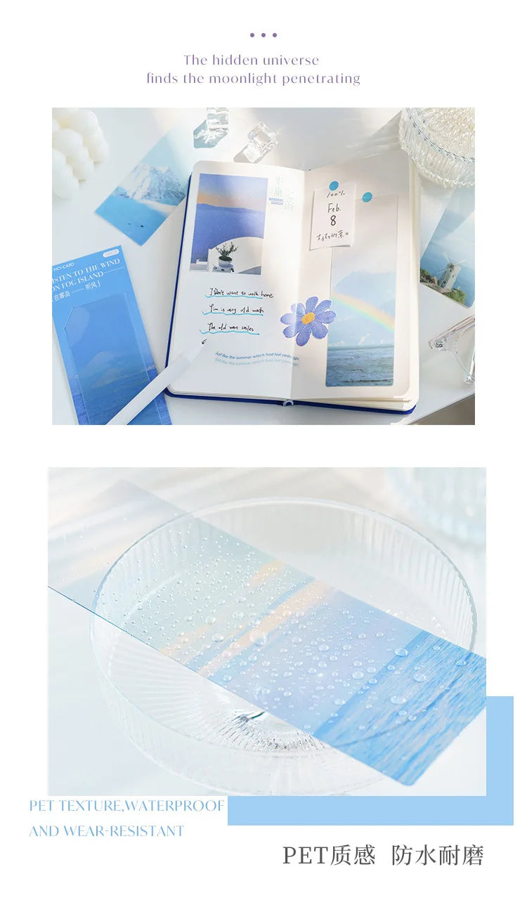 5pcs Star Ocean Translucent Bookmark