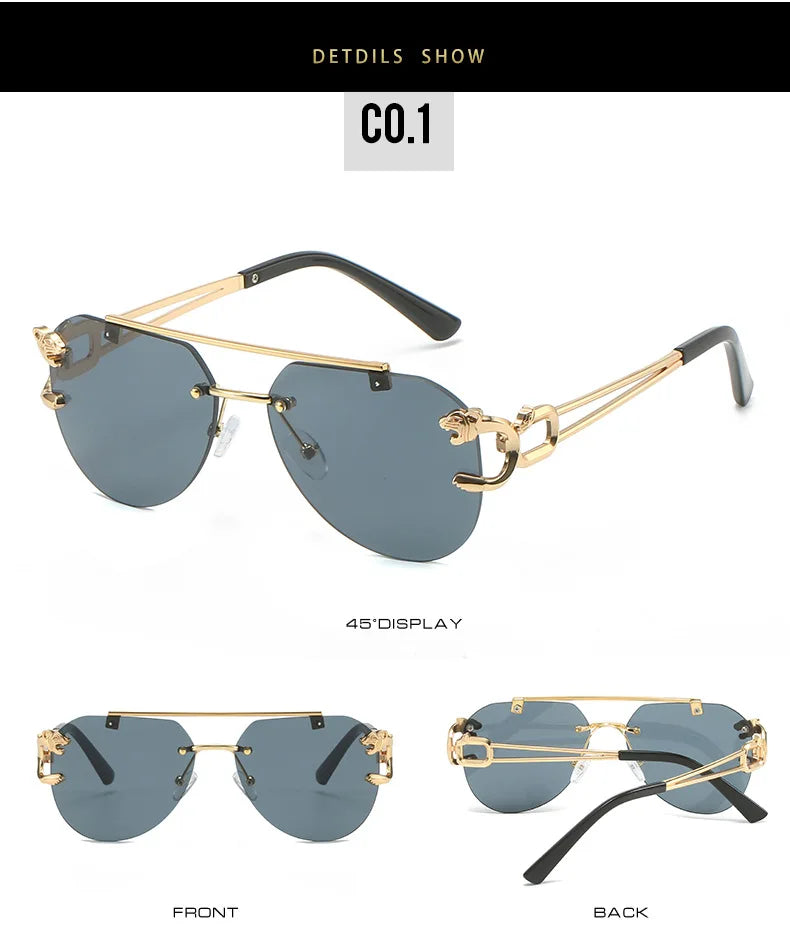 KAMMPT Men Or Women's  Rimless UV400 Sunglasses