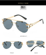 KAMMPT Men Or Women's  Rimless UV400 Sunglasses