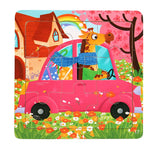 11x11cm Wooden 3d Cartoon Puzzle