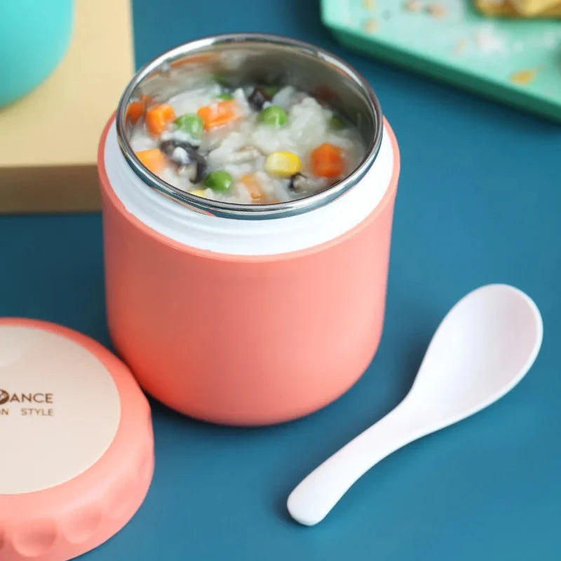 Stainless Steel Insulated Vacuum Cup With Spoon