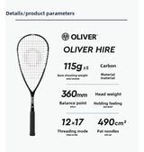 High-Performance Carbon Squash Racquet With String -Bag Included
