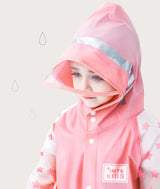 Children's Cartoon Raincoat With Backpack Space