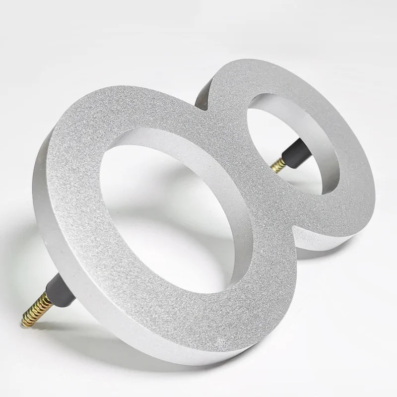 Outdoor  8 Inch Silver/Black 20cm Letters Or Numbers 0-9 For House Address