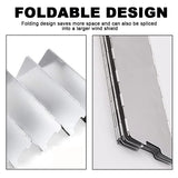 Foldable Aluminum Outdoor Cooking Wind Screen with Storage Bag for Camping