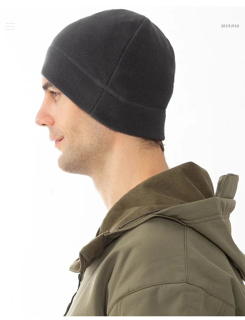 Unisex Windproof Polar Fleece Beanie
