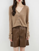Women's Long Sleeve, V Neck, 100% Soft Merino Wool Cardigans.