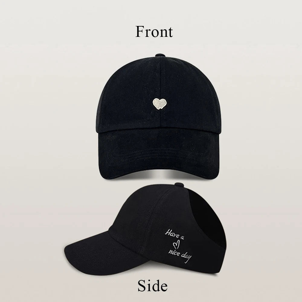 Sporty Ponytail Cap With Snapback