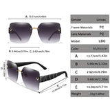 Men Or Women's UV Protection Rimless Sunglasses