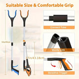 1pc 32" Folding Wide Claw Garbage Picker Tool