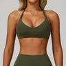Women's Anti-Sweat Push Up Cross Shoulder Sports Bra