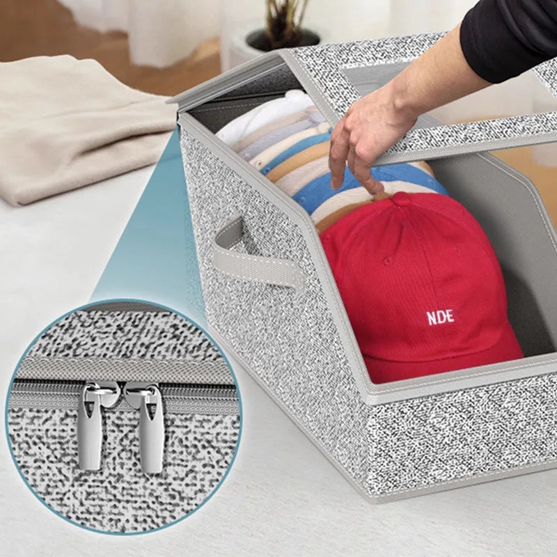 Dustproof Hat Organizer With Lid