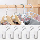 Multi-function Wardrobe Space-saving Plastic Hanger Hooks.