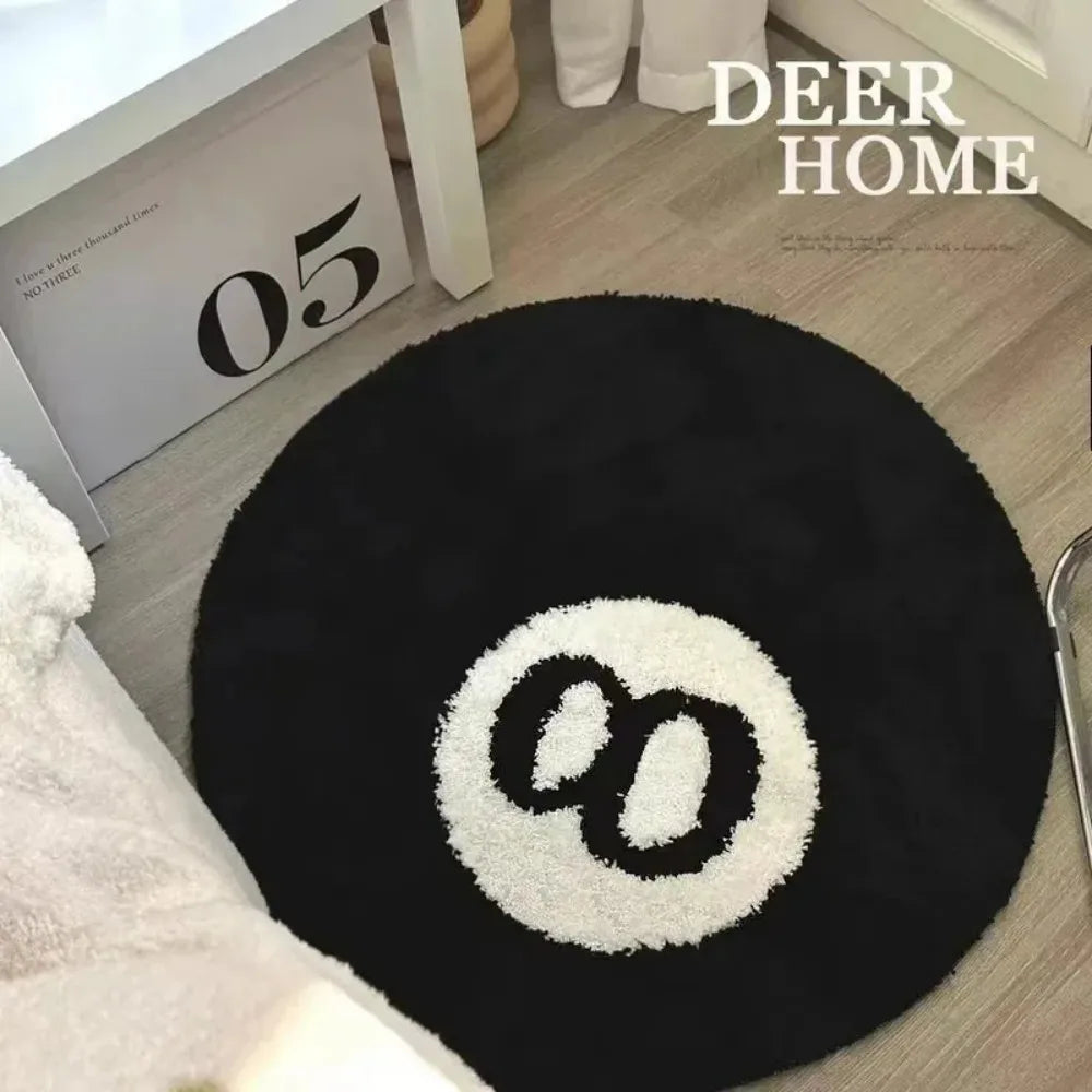 Billiards 8 Ball Throw Rug