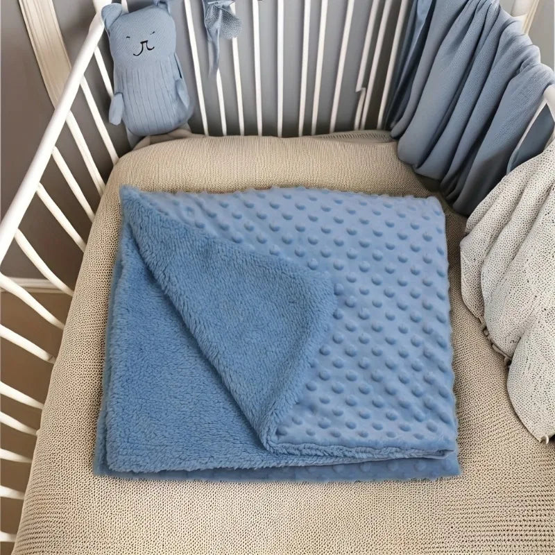 75*100cm Newborn Baby Soft Warm Velvet Blanket
