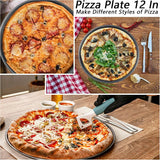4 Size Nonstick Carbon Steel Pizza Pan with Holes
