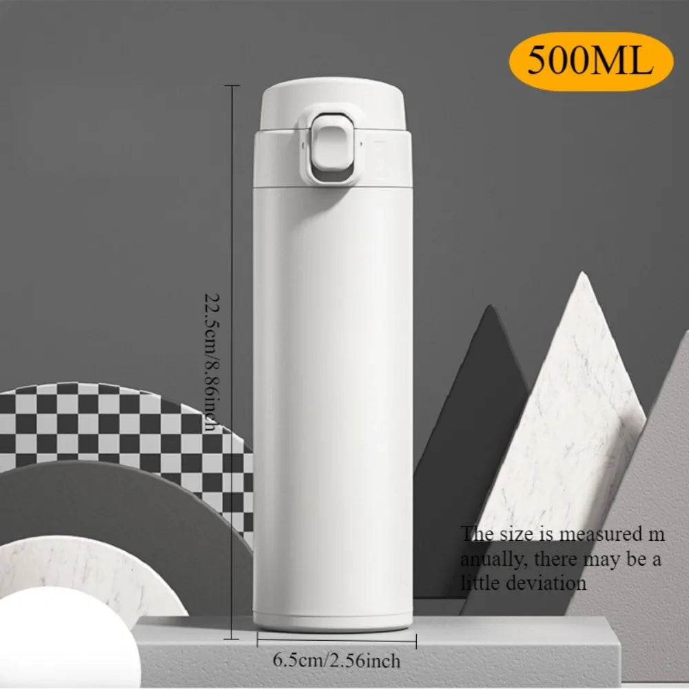 500M/16 Oz Insulated Stainless Steel BPA Free Leakproof Water Bottle