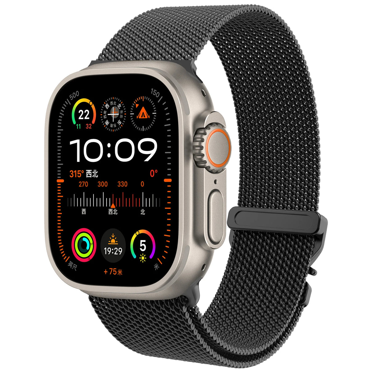 Metal Loop Bracelet for Apple Watch  44mm 40mm 49mm 45mm 41mm 42 46mm  iWatch series 9 8 7 6 SE Ultra 2 3 10