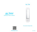 ALTHY H2Life Performance Molecular Hydrogen Water Generator Bottle DuPont SPE+PEM Dual Chamber lonizer + H2 Inhalation Device