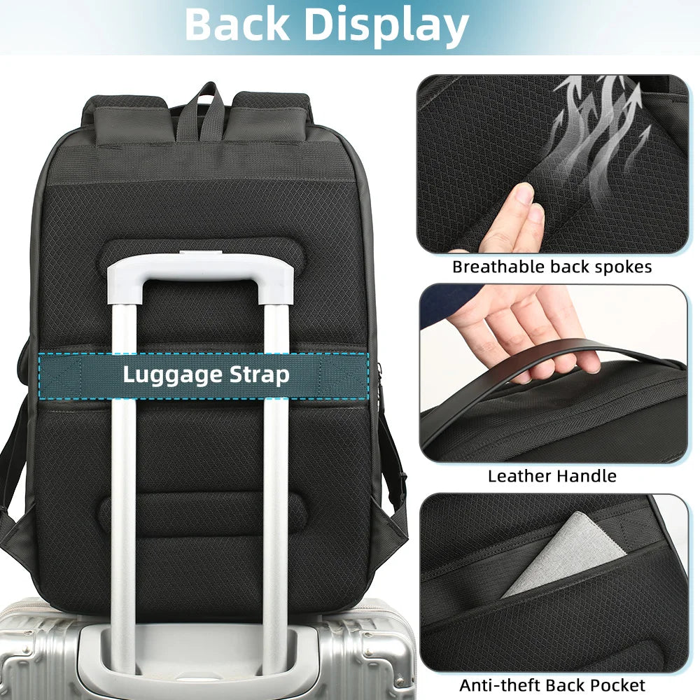 HK Multifunctional Backpacks Fits 17.3" Laptop