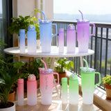40oz Plastic 3 Piece Set Car Cup With Straw