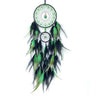 Hand-woven Dreamcatcher With Artificial Feathers And Crystals