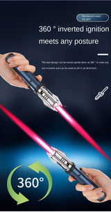 Metal Outdoor Windproof Butane 360° Lightsaber