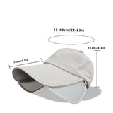 Men's Big Brim Breathable Retractable Sunshade Hat