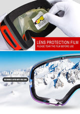 X-TIGER Double Layer, Anti-fog, UV Protection Ski Goggles.