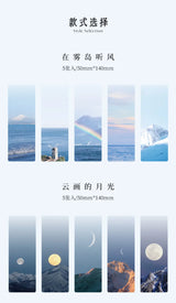 5pcs Star Ocean Translucent Bookmark