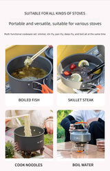 Ultralight Aluminum Camping Cookware With Storage Bag