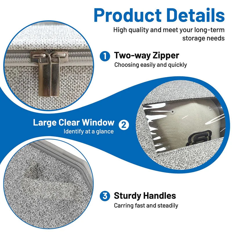 Dustproof Hat Organizer With Lid