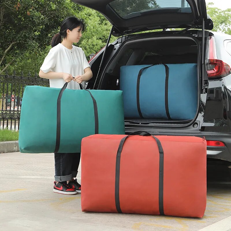 Large Waterproof, Foldable Zipper Lock Luggage.