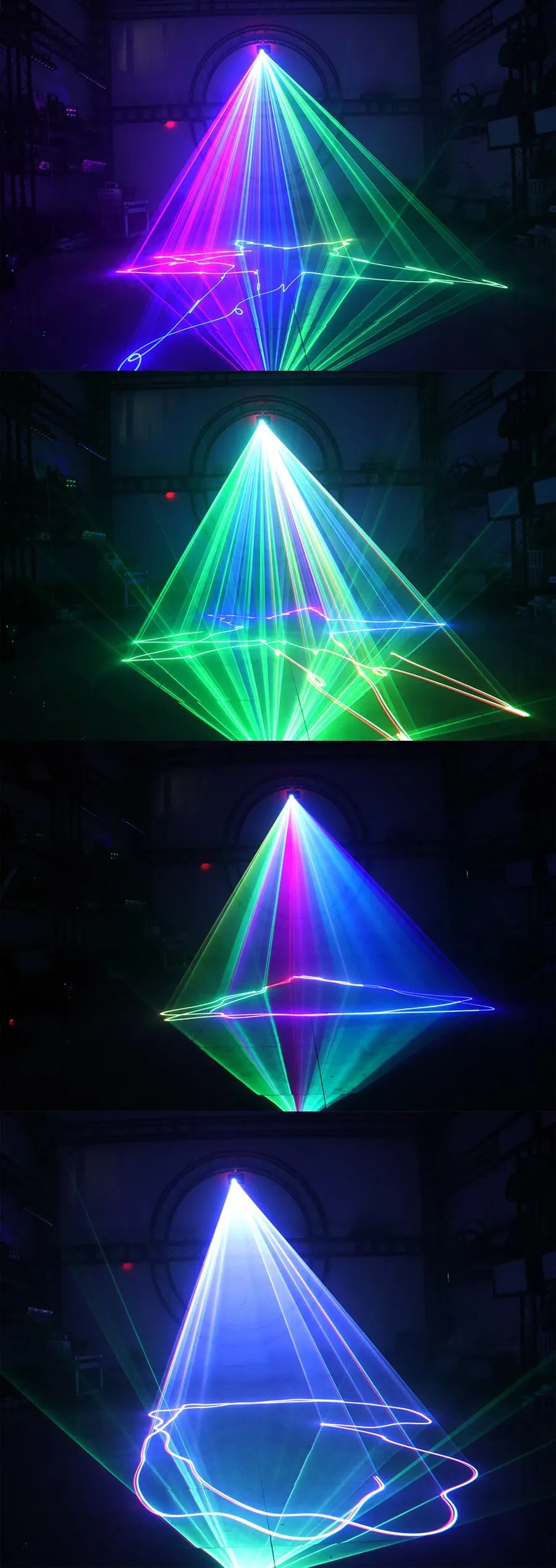 RGB 500MW  Laser Beam Light Projector DMX For Dance Parties