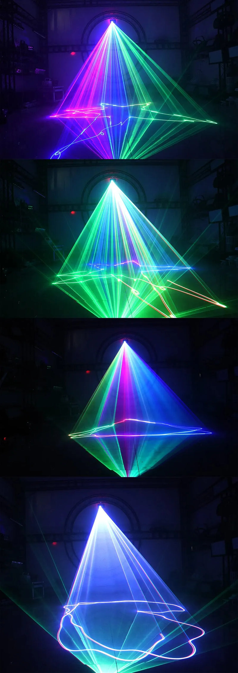 RGB 500MW  Laser Beam Light Projector DMX For Dance Parties