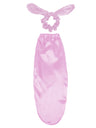 Ladies Satin Sleep Cap with Tie And Hairband