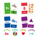 58pcs/set Alphabets, Letters, Numbers, Shapes, And Color Learning Flash Cards.