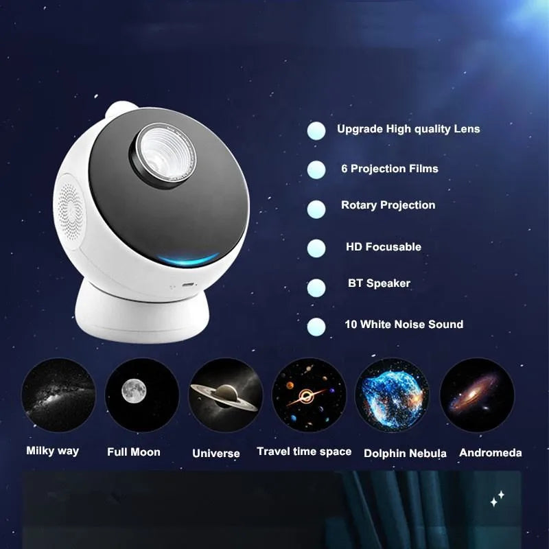 High Quality 3D Wireless Planetarium Projector with Stereo BT Speaker