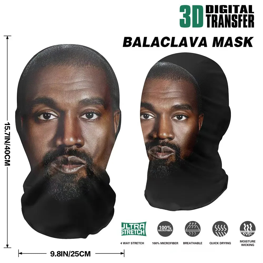 3D Printed soft/Breathable Celebrity Full Face Mask For Adults