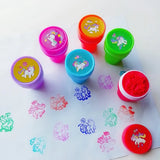 Children's 10pcs Assorted Self-ink Stamps For Scrapbooking Or Crafts.