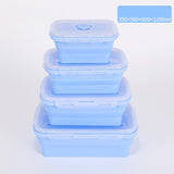 4 Pcs Collapsible Silicone Microwave Food Container.