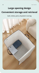 1Pc Fabric Storage Bag With Clear Window For All Household Items.