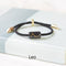 12 Constellation Zodiac Ceramics Engrave Bracelet For Women/Men.