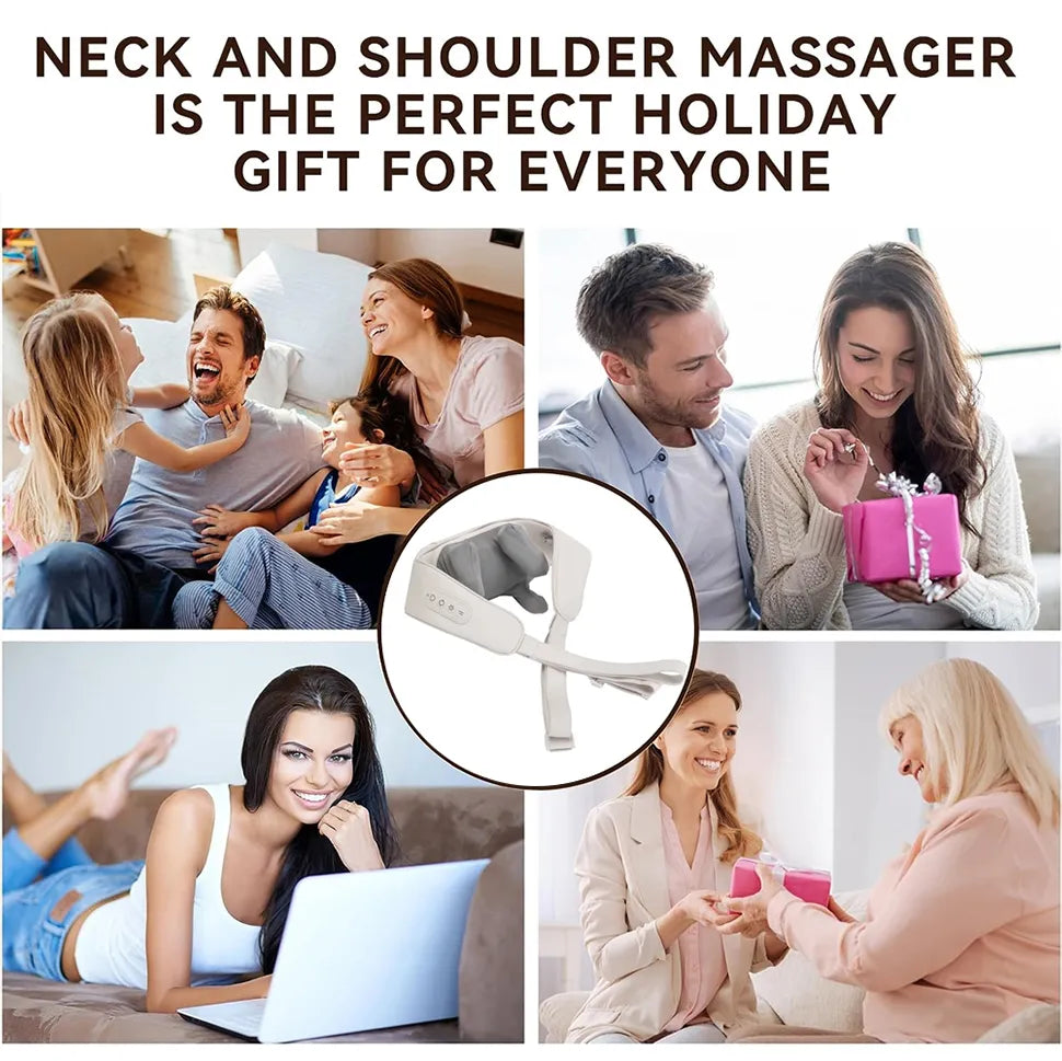 5D Kneading Shiatsu Heated Shoulder And Neck Massager