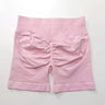 NCLAGEN 4.5" Women's  Low Ribbed Band Scrunch Butt Seamless Impact Shorts