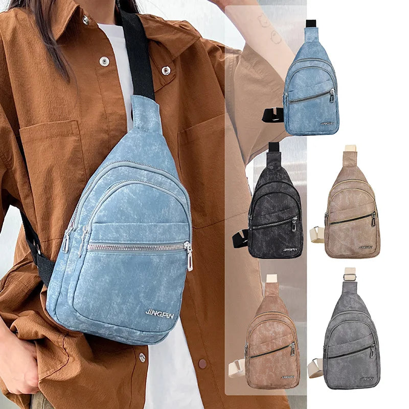 Soft Leather Casual Crossbody Shoulder Bag