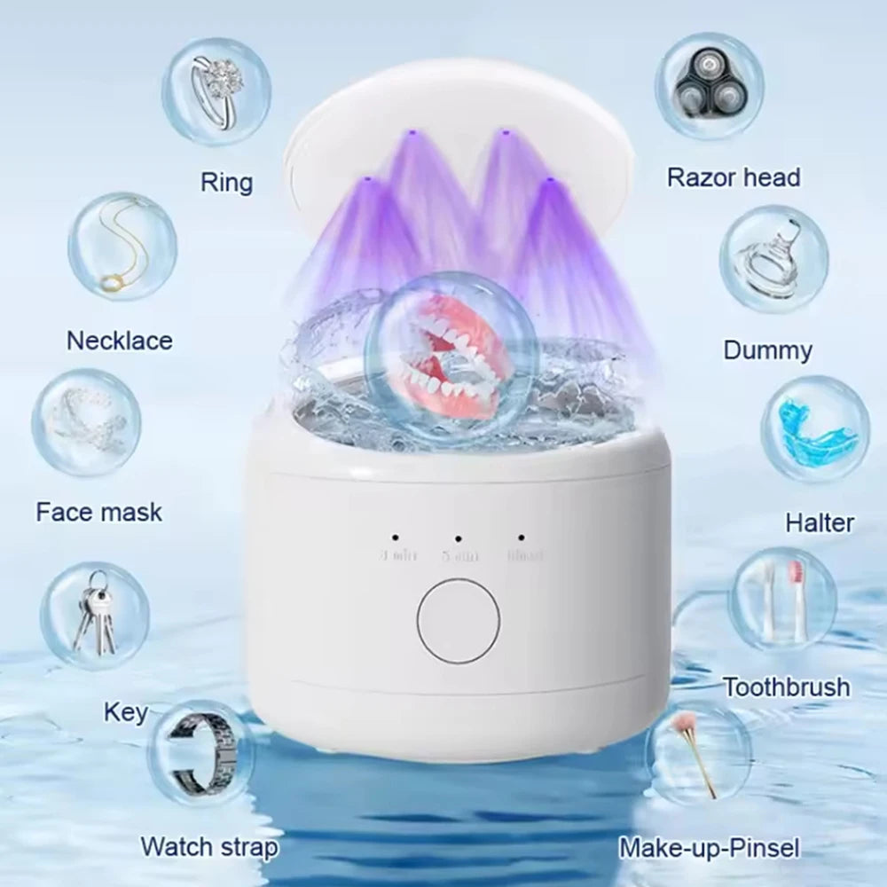 15W Ultrasonic Cleaner for Dentures Or Jewelry