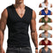 Men's Summer Sleeveless V Neck Fitness T-Shirt