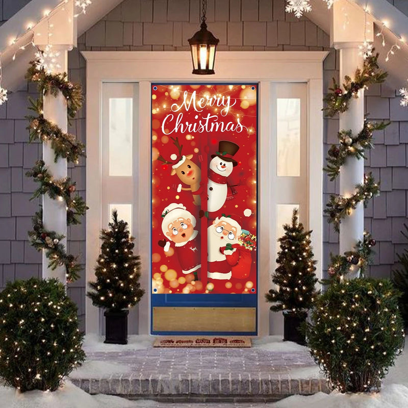 Christmas Hanging Door Banners  Decoration